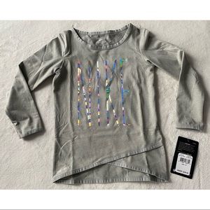 NIKE holographic logo dri-fit shirt